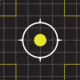 EZ-Aim Splash Reactive Paper Shooting Targets, Sight-In Grid, Peel Away Target Pad, 12.5in Square, 30-Pack, Black/Chartreuse, 15211-30