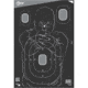 EZ-Aim Splash Silhouette Targets 12x18, 100 Pack, Black, 15307