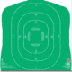 EZ-Aim Splash Silhouette Target, White/Green, 12X18, 15204
