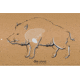 EZ-Aim Wild Boar Corrugated Silhouette Shooting Target, Appx. 35x 23,in Tan, 15730