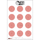 EZ2C Targets Style 27, Orange and Black Ink on High Quality White Paper, 25 Pack, EZ2CS027