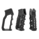 Watchtower Firearms Skeletonized Grip Style 2 With Finger Grooves, Black, GRP-ST2