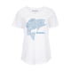 Simms Fishing Products Floral Bass T-Shirt - Women's, Oil Blue Heather, XS, 13537-676-10