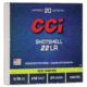 CCI Ammunition CCI Rimfire Shotshell Ammunition .22 LR 1/15 oz #12 31 gr 1000 fps 2000/ct 100-20/ct Boxes 7F275250, CC0039C
