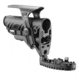 FAB Defense AR-15/M4 Stock With Adjustable Cheek Riser Battery Storage And Rubber Buttpad, Black, FX-GLR16CP