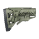 FAB Defense AR-15/M4 Stock With Adjustable Cheek Riser Battery Storage And Rubber Buttpad, OD Green, FX-GLR16CPG