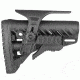 FAB Defense GLR16 with a GCP Cheek Riser and GPCP Picatinny Rail Adaptor, Black, FX-GLR16PCP