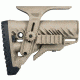 FAB Defense GLR16 with a GCP Cheek Riser and GPCP Picatinny Rail Adaptor, Flat Dark Earth, FX-GLR16PCPT
