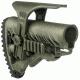 FAB Defense GLR16 with a GCP Cheek Riser and GPCP Picatinny Rail Adaptor, OD Green, FX-GLR16PCPG