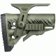 FAB Defense GLR16 with a GCP Cheek Riser and GPCP Picatinny Rail Adaptor, OD Green, FX-GLR16PCPG