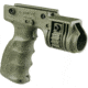 FAB Defense Grip and 1in Flash Light Adapter w/ Rear Activation Button, OD Green, FX-TGRIPRG