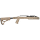 FAB Defense M4 Collapsible Stock Optics-Ready Pro Kit For Ruger 10/22, Flat Dark Earth, FX-M4PR1022T