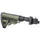 FAB Defense M4 Folding, Collapsible Buttstock w/ Shock Absorber for AK47 - Polymer Joint, OD Green, FX-M4AKPSB