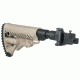 FAB Defense M4 Folding, Collapsible Buttstock w/ Shock Absorber for AK47 (Metal Joint), FX-M4AKSBT