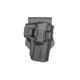 Scorpus M1 Level 1 Retention OWB Belt/Paddle Holster, 1911/1911 5in/Glock 21, Left Hand, Black, SC-G21LHB