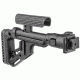 FAB Defense Tactical Folding Buttstock w/ Cheek Riser for AKS-7U Krinkov (Polymer Joint), Black FX-UASAKS
