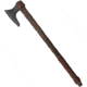 Factory X Viking Battle Axe Of Ragnar, 5.5 carbon steel axe head with 6.25 cutting edge, Brown wood handle, XN310V