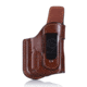 Falco Holsters Inside the Waistband Leather Holster with Reinforced Sweatguard for Gun w/ Light, 7233