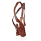 Falco Holsters Leather Universal Vertical Shoulder Holster with Double Mag Pouch, 7529