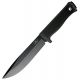 Fallkniven A1, Kraton Handle, Black Blade, Plain, Leather Sheath FK-A1BL