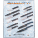 Fallkniven Advertising Poster Promo, Color Artwork Of The Line Of Knives, FNP