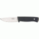 Fallkniven F1 Pilot Survival Fxd Knife, 3.75in, Steel Drop Point, Black Checkered Elastomer Hdl, Black Sheath FN53