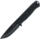 Fallkniven F1x Survival Knife Black, 4 black Tungsten DLC coated laminate cobalt steel, Black textured thermorun handle, F1XB