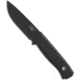 Fallkniven Fallkniven Knives F1 Knife w/ Leather Sheath 3.8" Black Plain, Black, VG10, adult, BHQ-7869