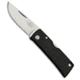 Fallkniven Fallkniven Wolfs Tooth U4 Lockback Knife Black Zytel 2.09" Satin, Black, Super Gold 2, adult, BHQ-47546