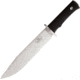 Fallkniven Modern Bowie 10 Knife, 15.25in Overall, 10in Satin Laminate Cobalt Steel Clip Point Blade, Black Thermorun Handle, SS Guard, Black Leather Sheath, MB10
