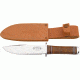 Fallkniven No 3 Njord Fixed Blade Knife, 5.875in, Stainless Blade, Stacked Leather Handle FNNL3