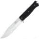 Fallkniven S1x Survival Knife, 5 satin finish laminate cobalt steel blade, Black textured thermorun handle, S1X