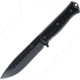 Fallkniven S1x Survival Knife Black, 5 black Tungsten DLC coated laminate cobalt steel, Black textured thermorun handle, S1XB