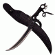 Fantasy Master Fixed Blade, 23.875in, Stainless Steel Blade, Black Nylon Cord Wrapped Handle FM-678BK