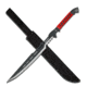 Fantasy Master Fixed Blade, 28in, Stainless Steel Blade, Red Cord Wrapped Full Tang Stainless Steel Handle FM-648