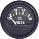 Faria Beede Instruments Black 2" Voltmeter 10-16 VDC Euro 54697