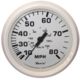 Faria Beede Instruments Dress White 4" Speedometer - 80MPH Mechanical, 33113