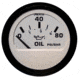 Faria Beede Instruments Euro White 2" Oil Pressure Gauge - 80PSI 54710