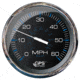 Faria Beede Instruments Speedometer 60 MPH GPS Studded Chesapeake Black w/Stainless Steel 5" 75470