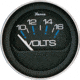 Faria Beede Instruments Voltmeter - 10-16 Volts, Coral, 13010