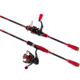Favorite Fishing PBF Fire Stick Spinning Combo, 7ft 1in, Medium Heavy, Red/Black, FS711MH30