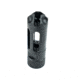 Faxon Firearms 5.56mm MuzzLok Ported Flash Hider, Black, FFMD556PFHSQPQ