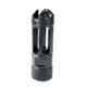Faxon Firearms 9mm MuzzLok Ported Flash Hider, Black, FFMD9MMPFHSQPQ