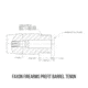 Faxon Firearms FX7 Prefit Rifle Barrel, .308 Winchester, 18in, Gunner, Rifle Length, 1/10 Twist, 5/8x24 Thread, Black, 7F1B810N18NGQ