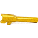 Faxon Firearms Match Series Glock 43 Non-Threaded Barrel, 9mm Caliber, 1-10 Twist, 416-R Stainless Steel, TiN PVD, Gold, GB910N43SGQ-N-TIN