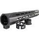 Faxon Firearms Streamline Gen2 Handguard, 13 inch, M-LOK, Aluminum, Black, FFHGMLOK13C1