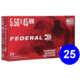 Federal Champion 5.56x45 55 Grain Jacketed Soft Point Brass Case Rifle Ammo, 500 Round
