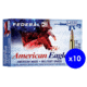 Federal Premium, .223 Remington, 55 grain, Full Metal Jacket Boat Tail, Brass, Centerfire Rifle Ammo, 200 Rounds