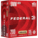 Federal Premium 40 S&amp;W 180 Grain FMJ Champion Loose Pack Brass Centerfire Pistol Ammo, 400 Rounds, C40180A400
