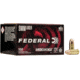 Federal Premium 9mm Luger 124 Grain FMJ Brass Centerfire Pistol Ammo, 100 Rounds, AE9AP100